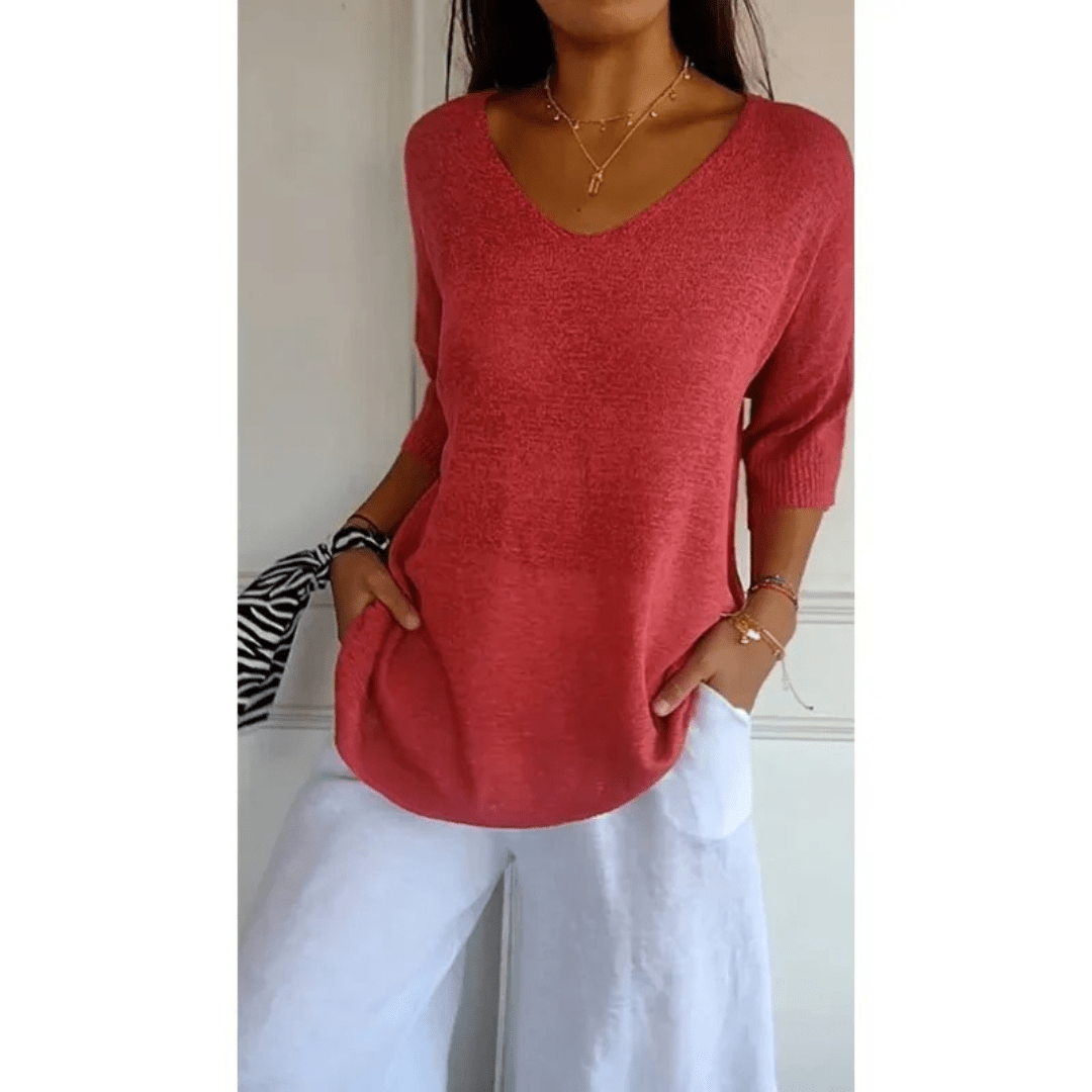 Loraine V-Neck Shirt — product view