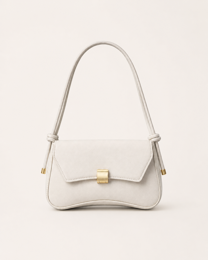 Lunara | Shoulder Bag with Gold Clasp Detail