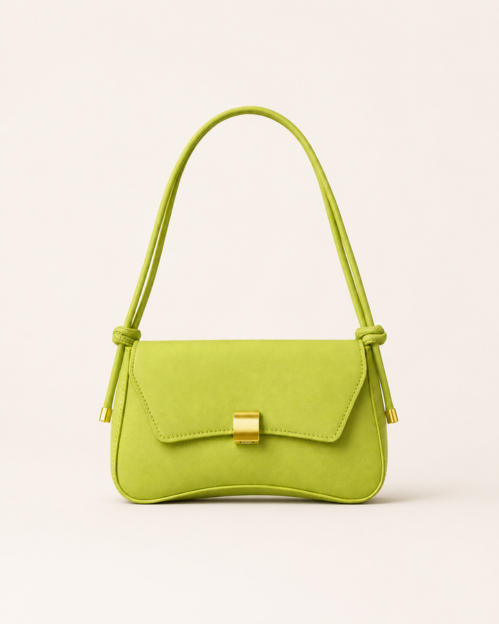 Lunara | Shoulder Bag with Gold Clasp Detail