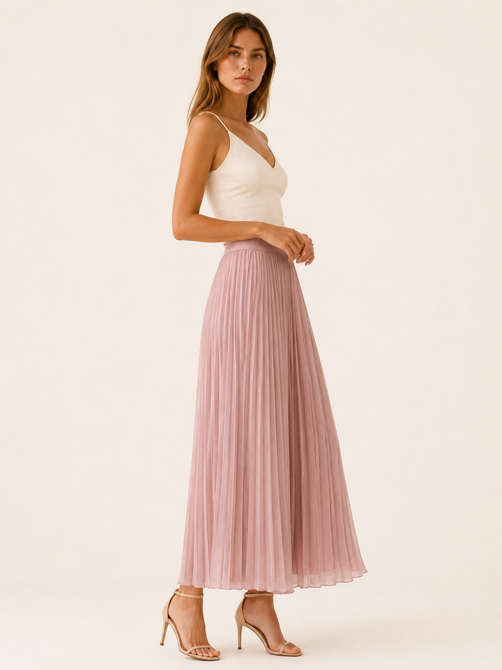 Mariska | Pleated Maxi Skirt with High Waist