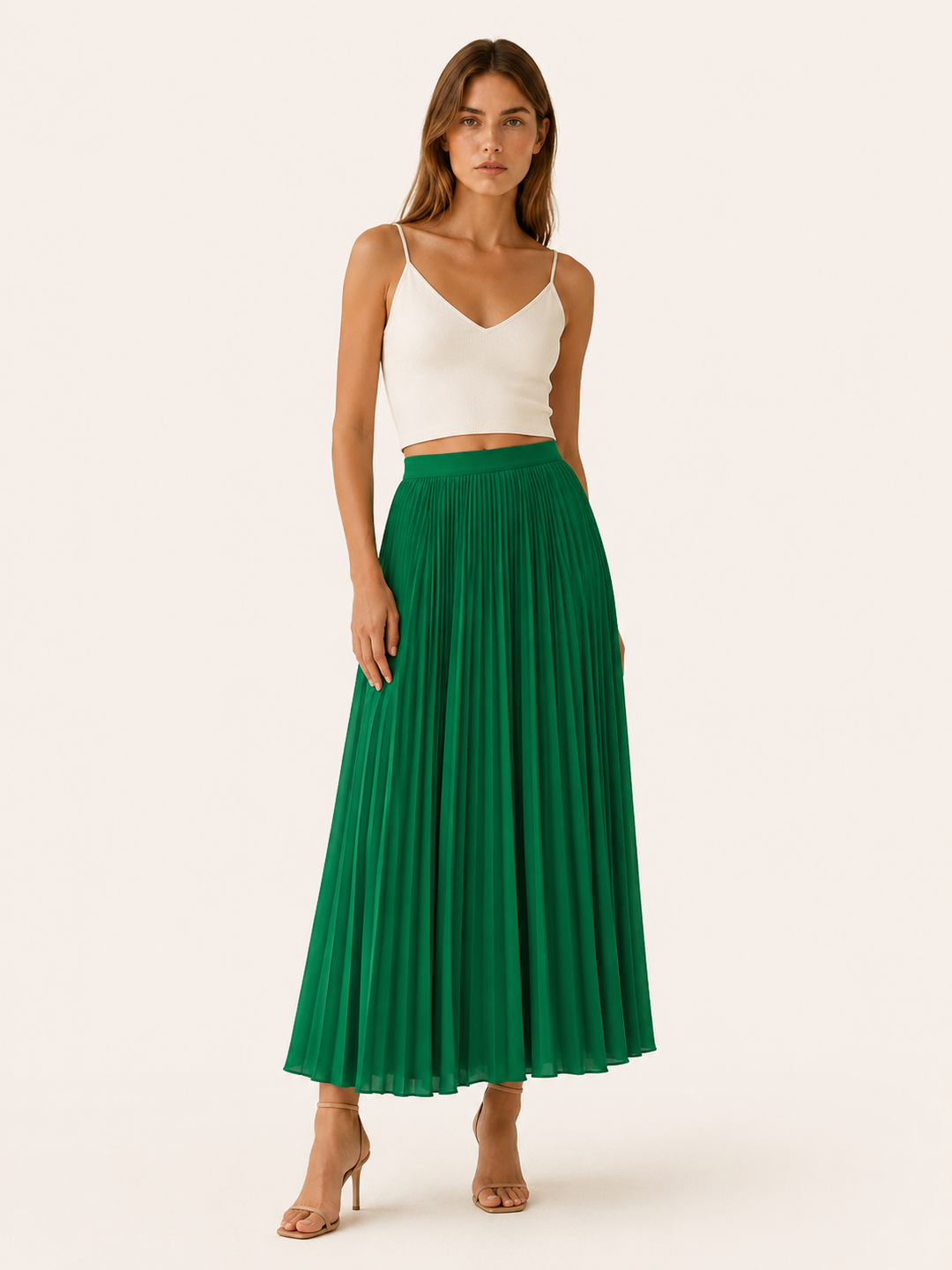 Mariska | Pleated Maxi Skirt with High Waist