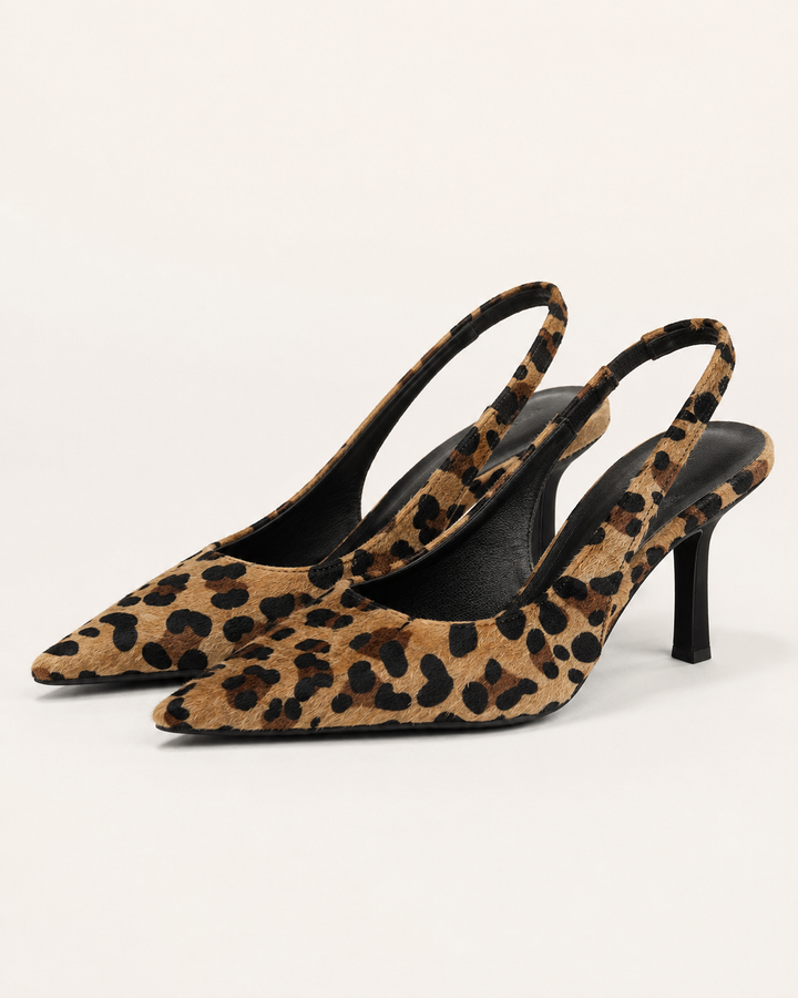 Merrin | Leopard Print Pumps with Pointed Toe