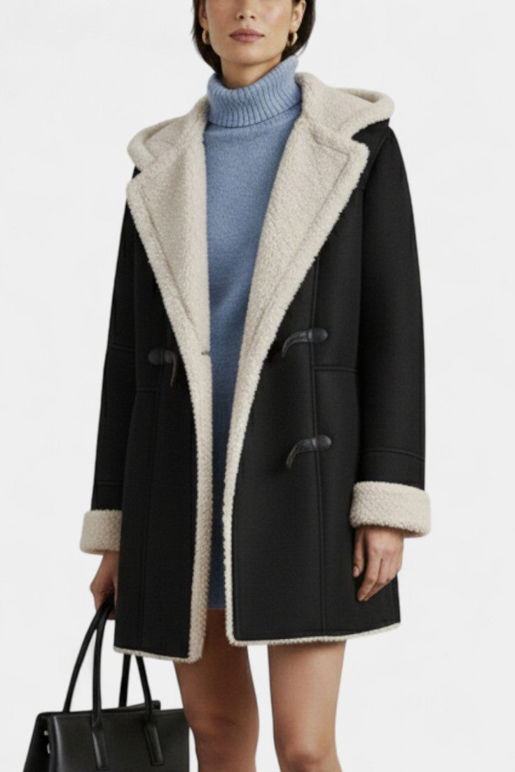 Katja winter coat relaxed style front view