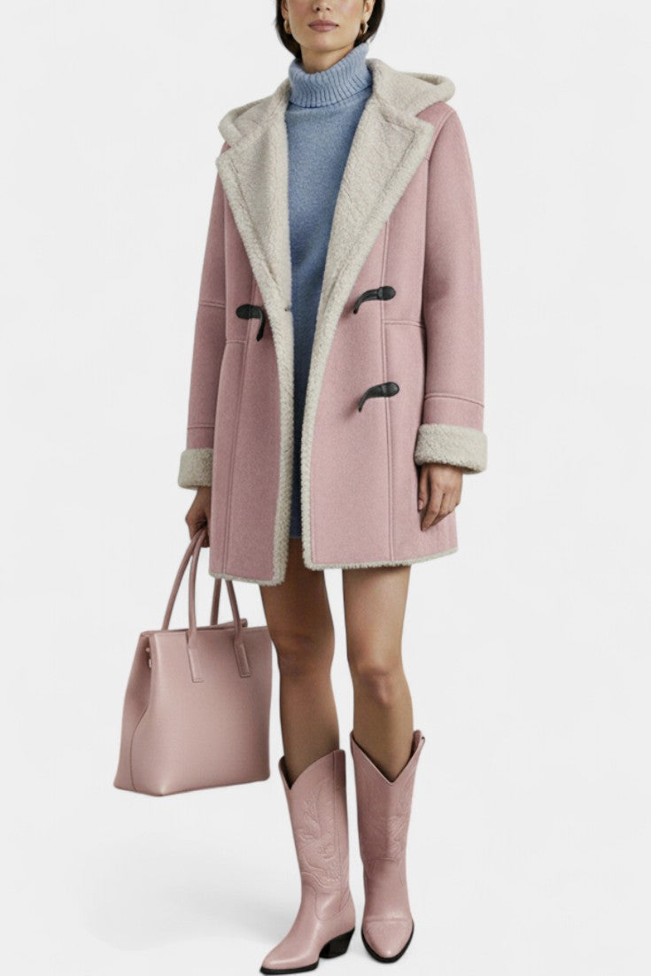 Katja coat sleeve and pocket zip detail