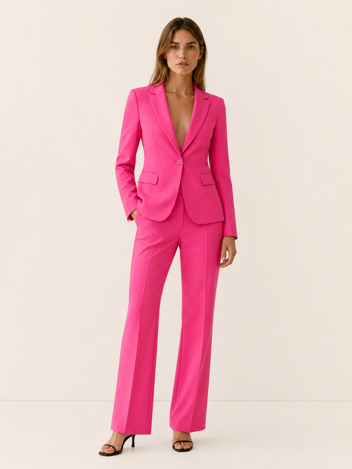 Nadine | Tailored Suit Set with Straight-Leg Trousers