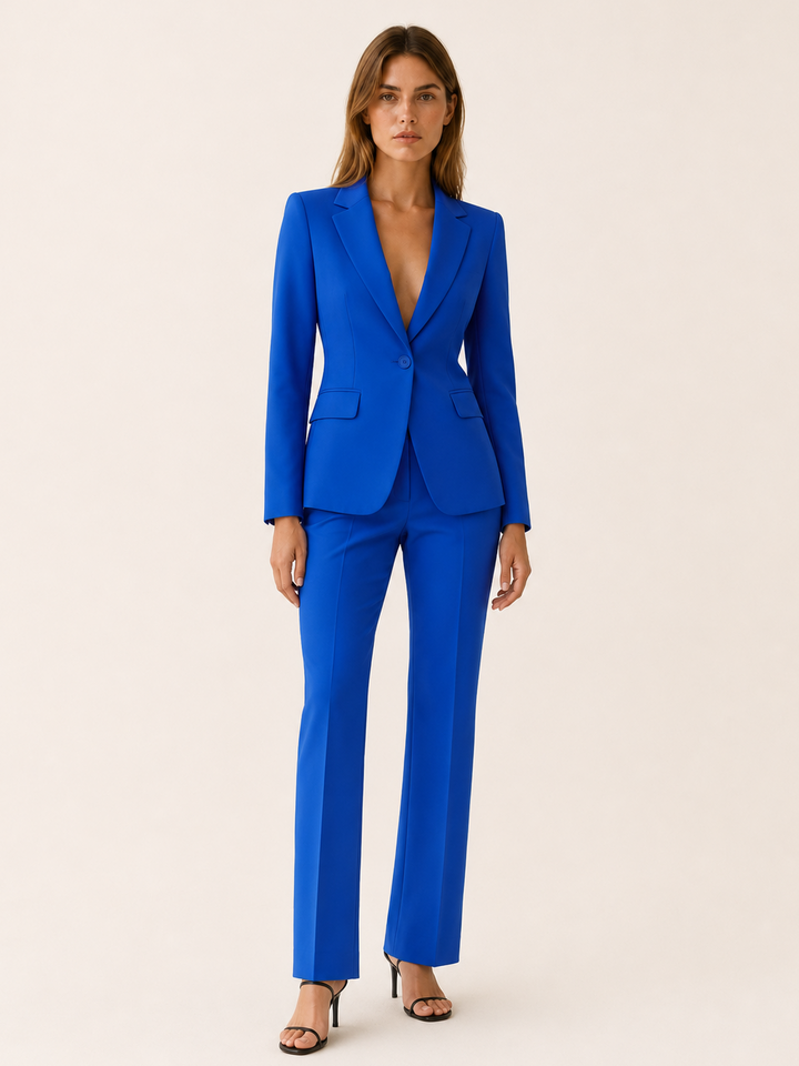 Nadine | Tailored Suit Set with Straight-Leg Trousers