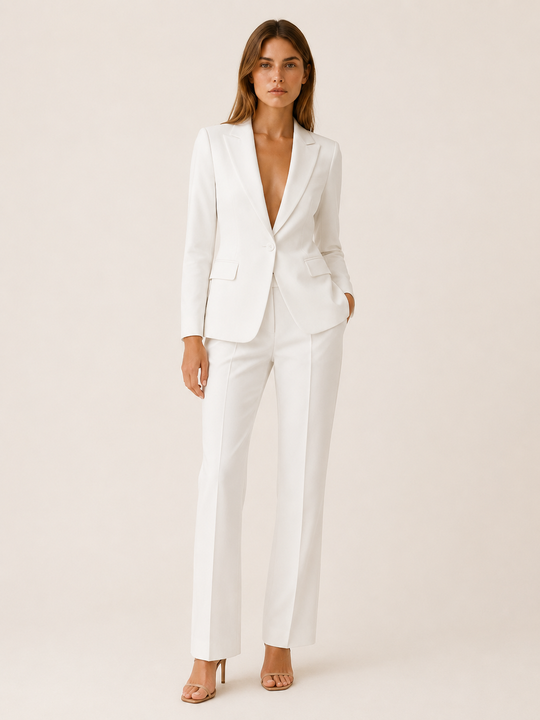 Nadine | Tailored Suit Set with Straight-Leg Trousers
