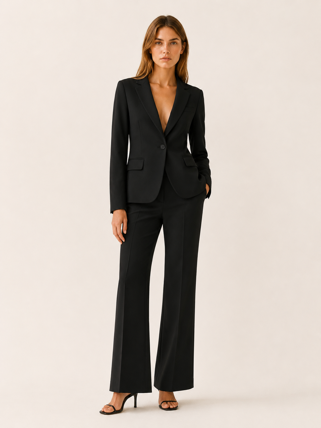 Nadine | Tailored Suit Set with Straight-Leg Trousers