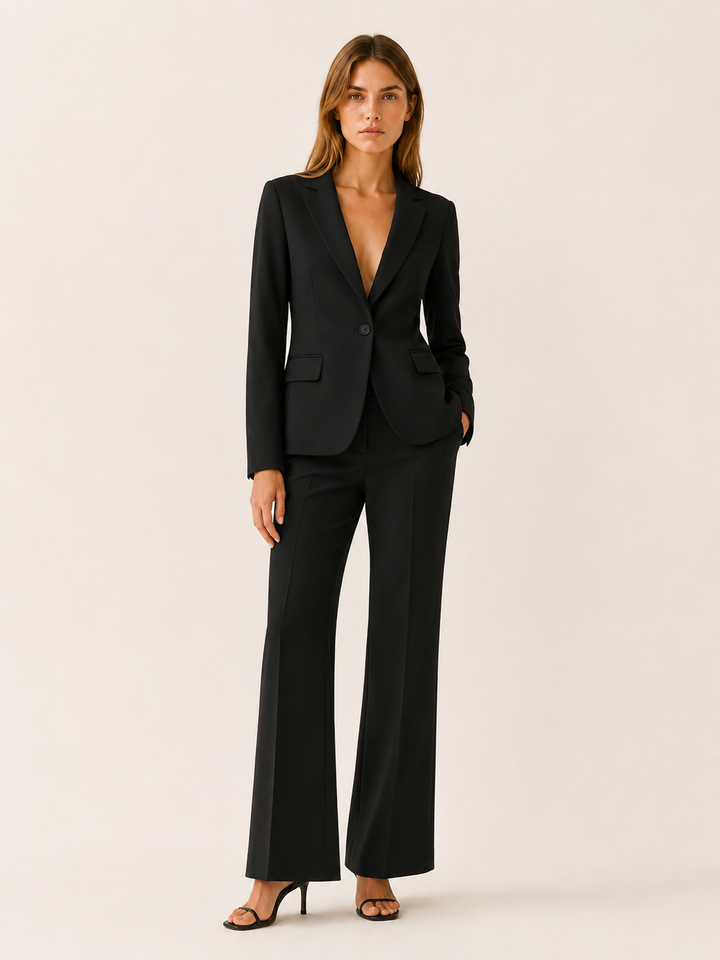 Nadine | Tailored Suit Set with Straight-Leg Trousers