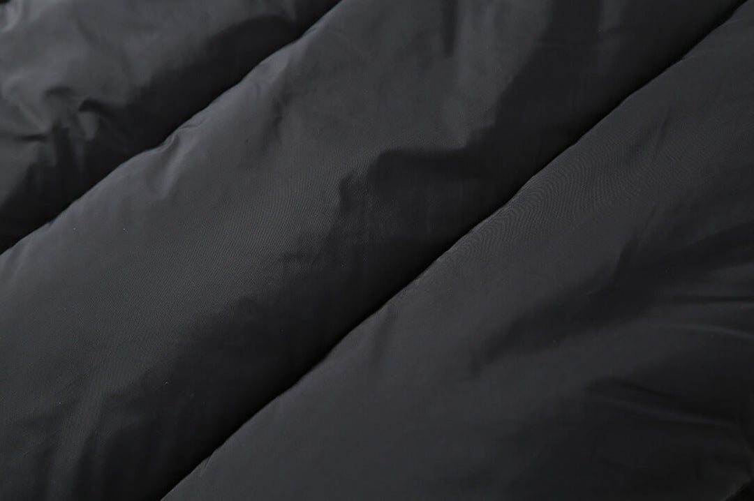 Plaid Puffer Jacket Mens Fabric Detail | The Ashwell