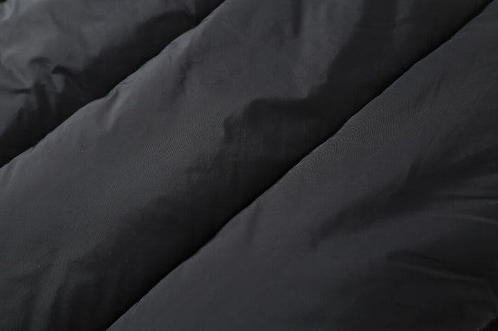 Plaid Puffer Jacket Mens Fabric Detail | The Ashwell