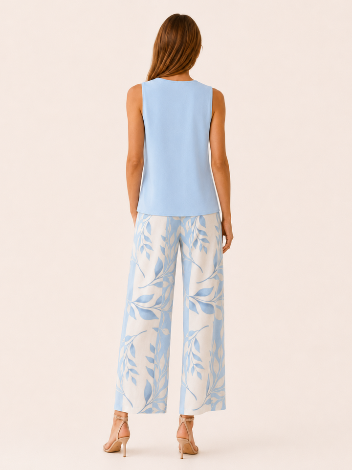 Rafaela | Two Piece Set with Wide Leg Trousers