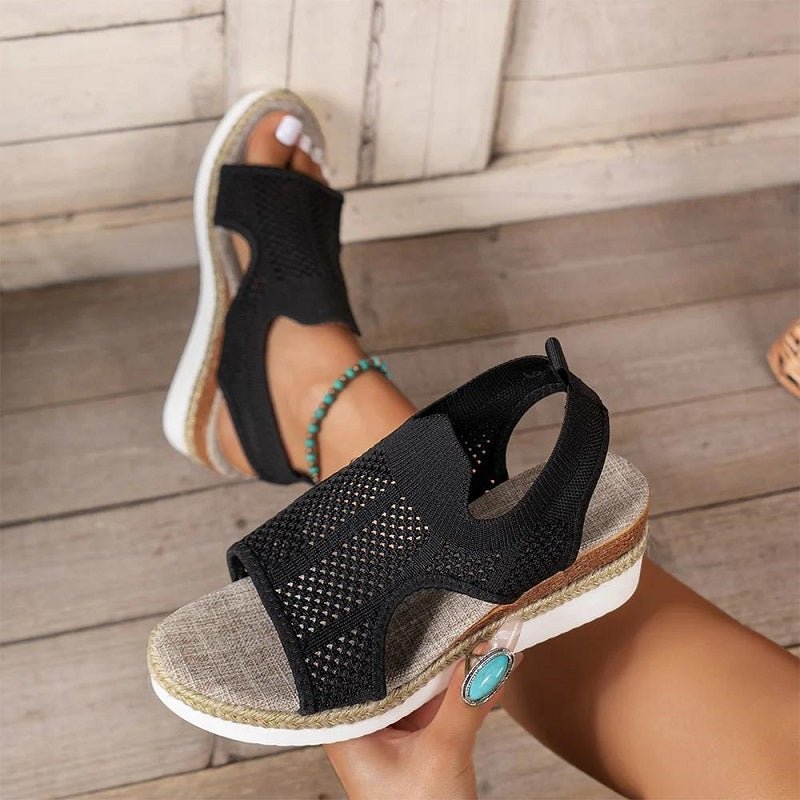 Riley Orthopedic Wedge Sandals — detail view