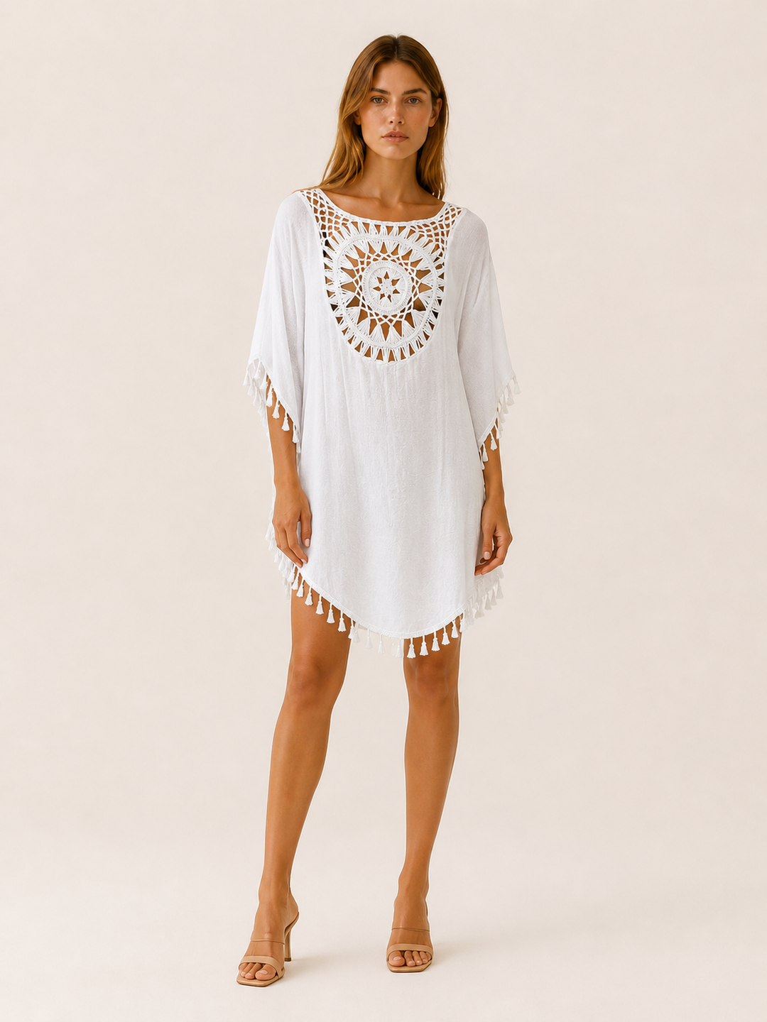 Saskia | Beach Cover-Up with Crochet Detail