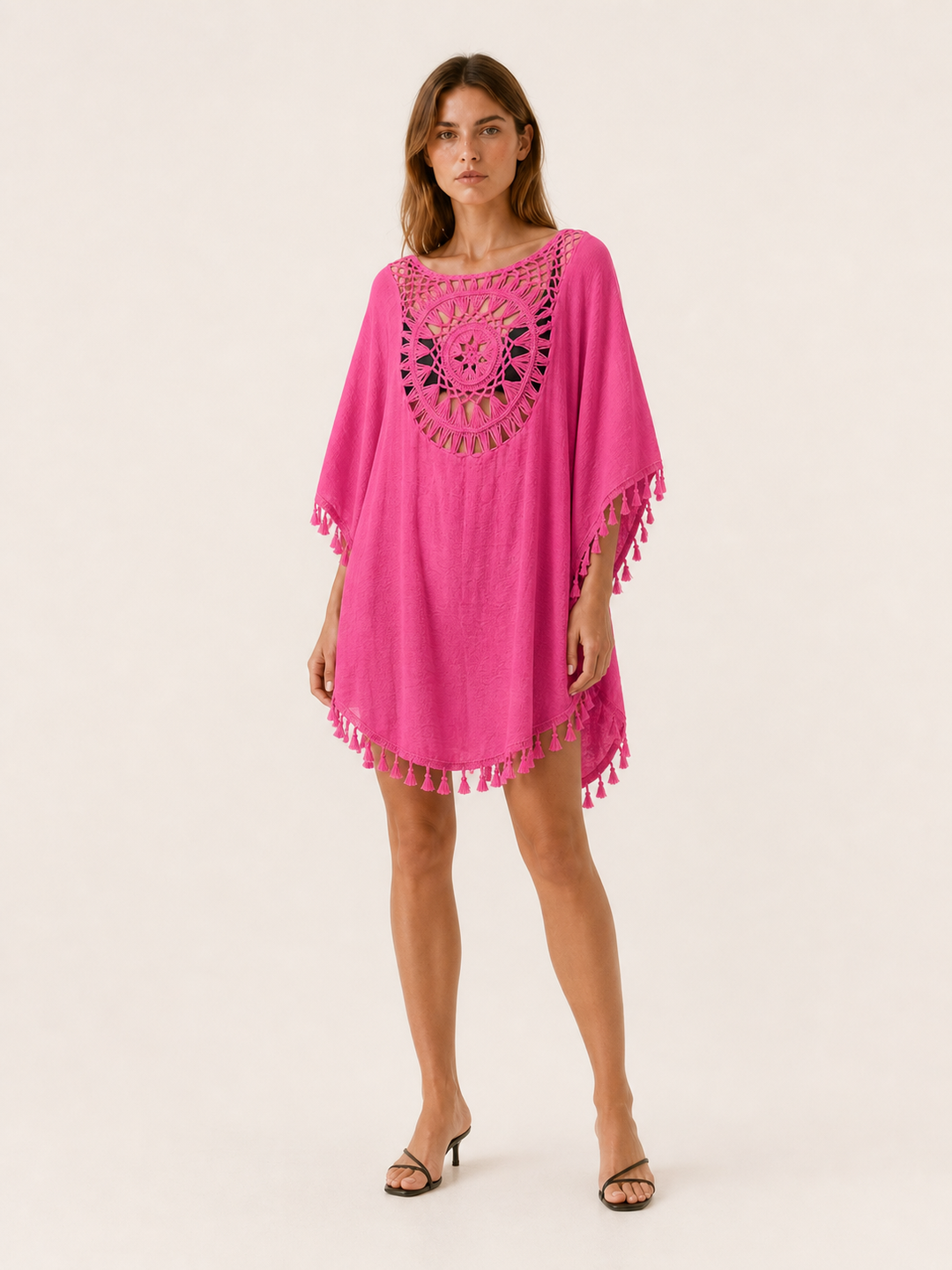 Saskia | Beach Cover-Up with Crochet Detail