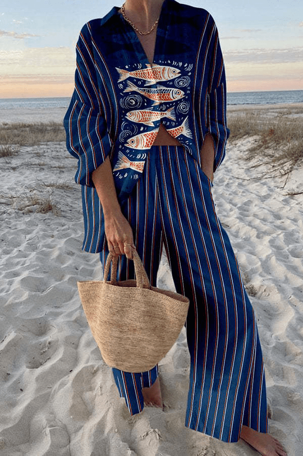 Maisey Relaxed Trouser Set — front view