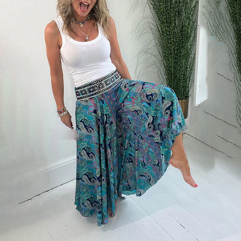Macy Boho Pants — back view
