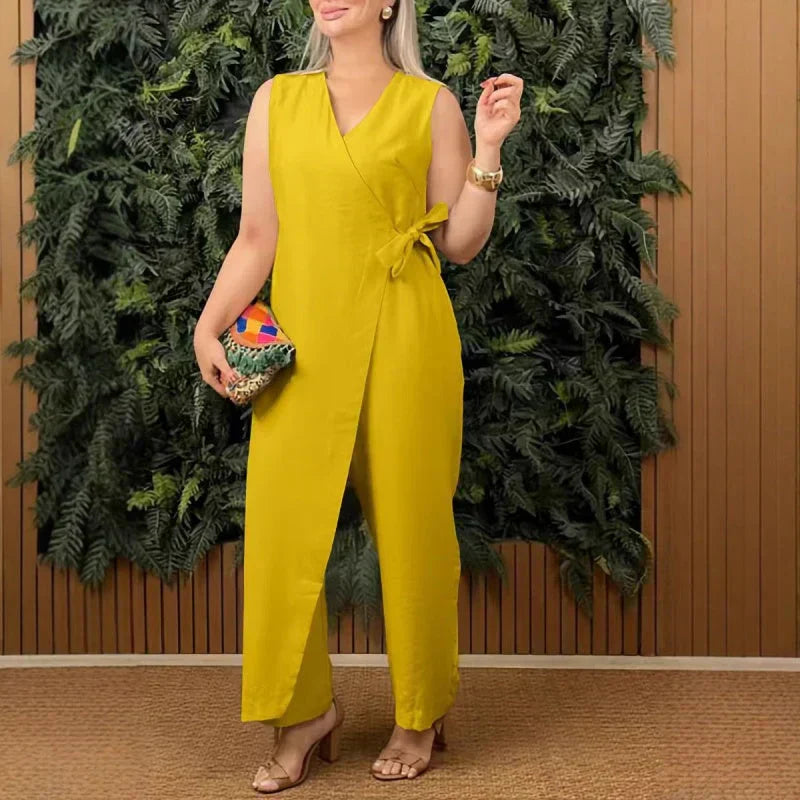Taylor Elegant Jumpsuit — close-up view