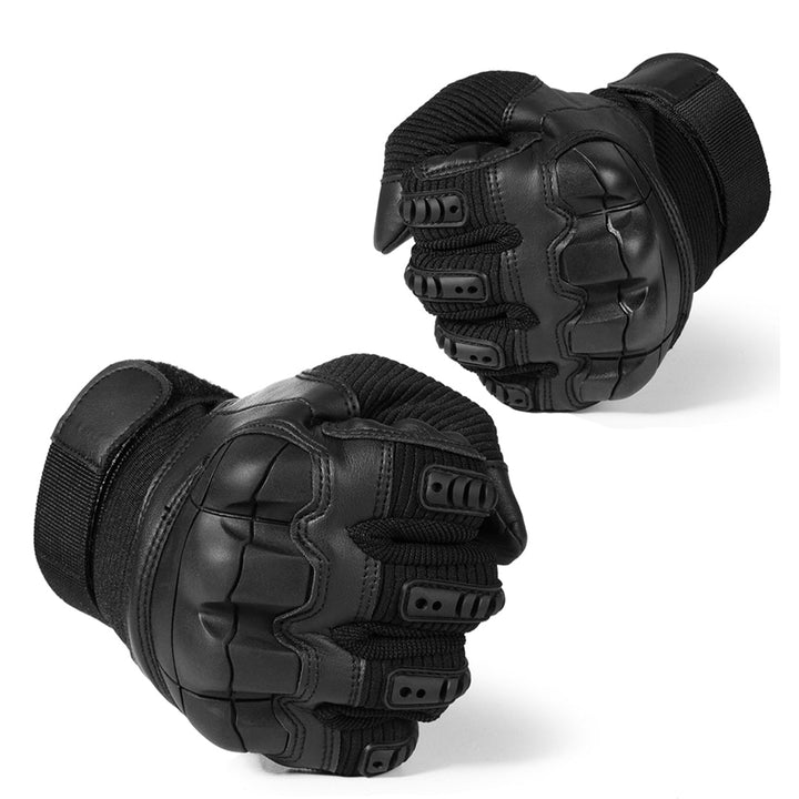 Survival Gloves Black Mens Knuckle Detail | The Ashwell