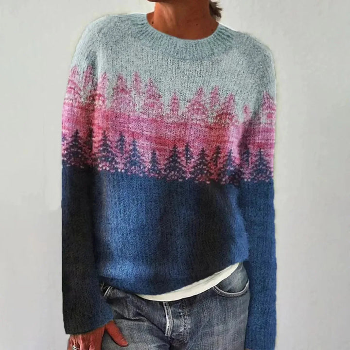 Luna Cozy Retro Sweater — front view