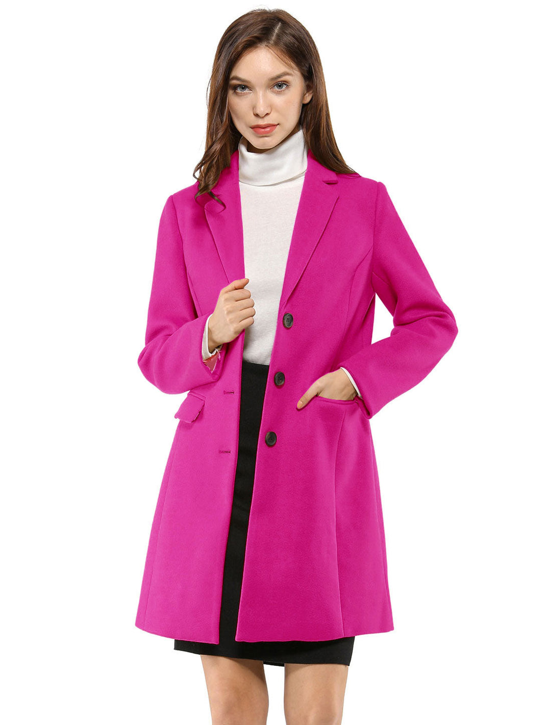 Wool Coat | Classic Cut with Collar