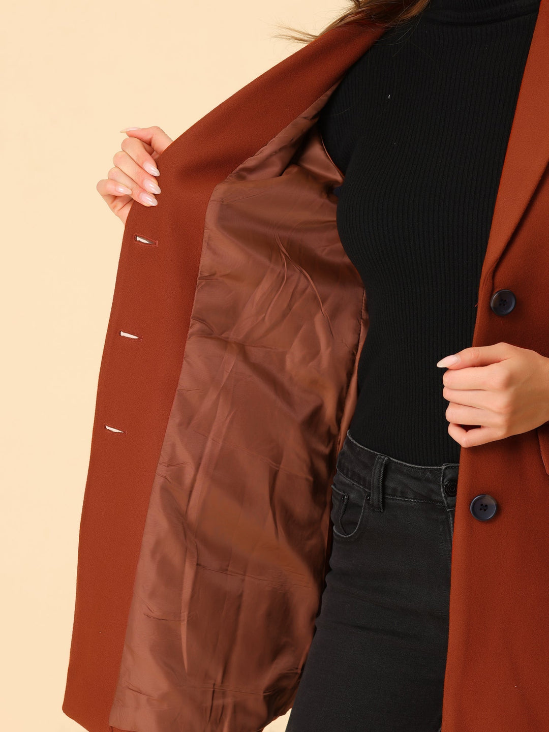 Wool Coat | Classic Cut with Collar