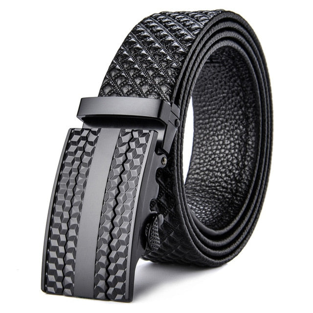 Rockist Leather Belt Black Mens Full View | The Ashwell