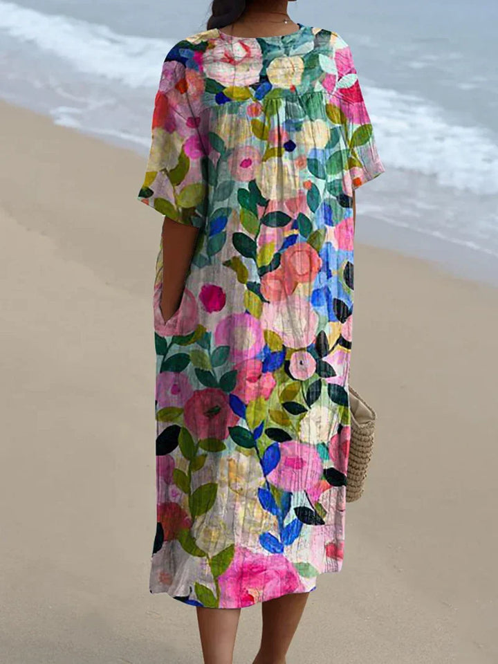 Margaret Floral Maxi Dress — lifestyle shot