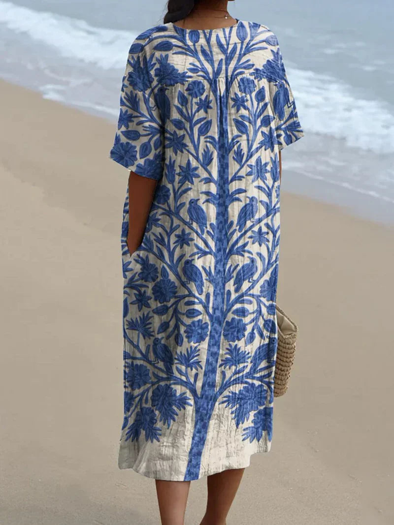 Fenna Printed Maxi Dress — lifestyle shot