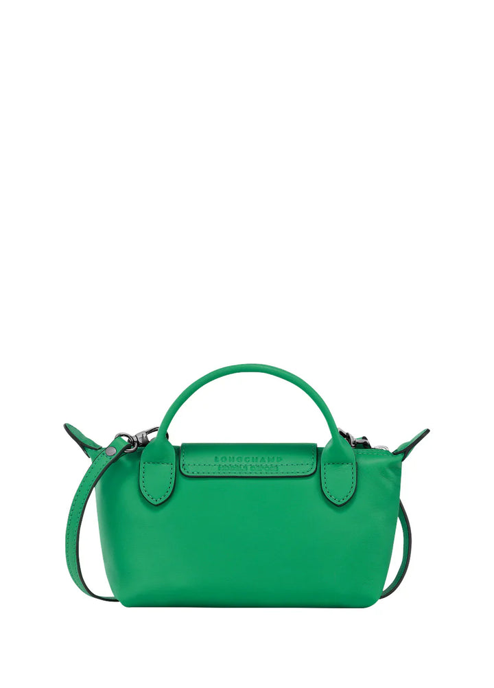 Longchamp Mini Leather Bag Green — back view