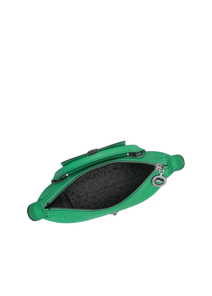Longchamp Mini Leather Bag Green — interior view